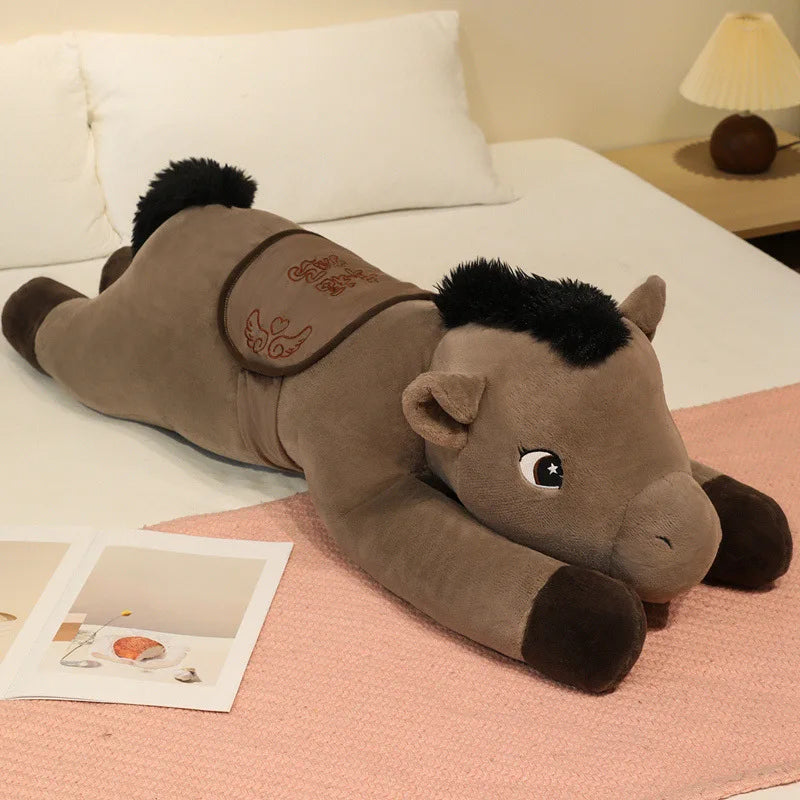 Big Horse Plush Doll – Soft Lying Stuffed Animal