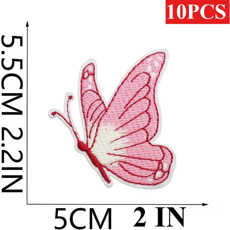 10PCS Bulk Love Letter Embroidery Cloth Pink Couple Clothing Decorative Patch