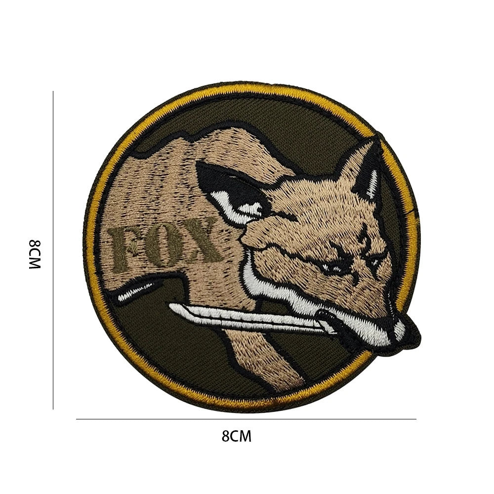 Metal Gear Solid MGS 5 Diamond Dogs Special Force Group Ghost Embroidered Patch