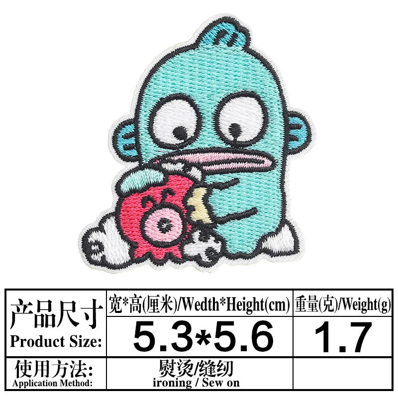 Sanrio Kawaii Embroideried Iron on Patches