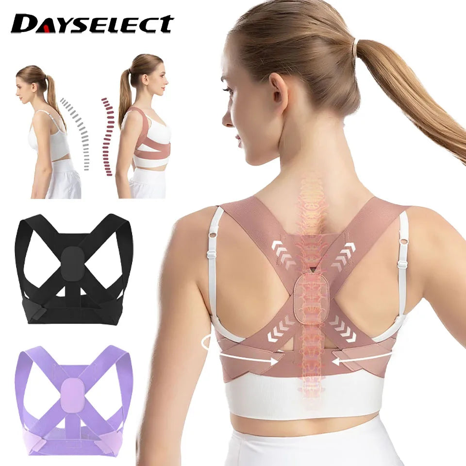 Invisible Back Posture Corrector – Straighten Shoulders & Lumbar Belt for Adults