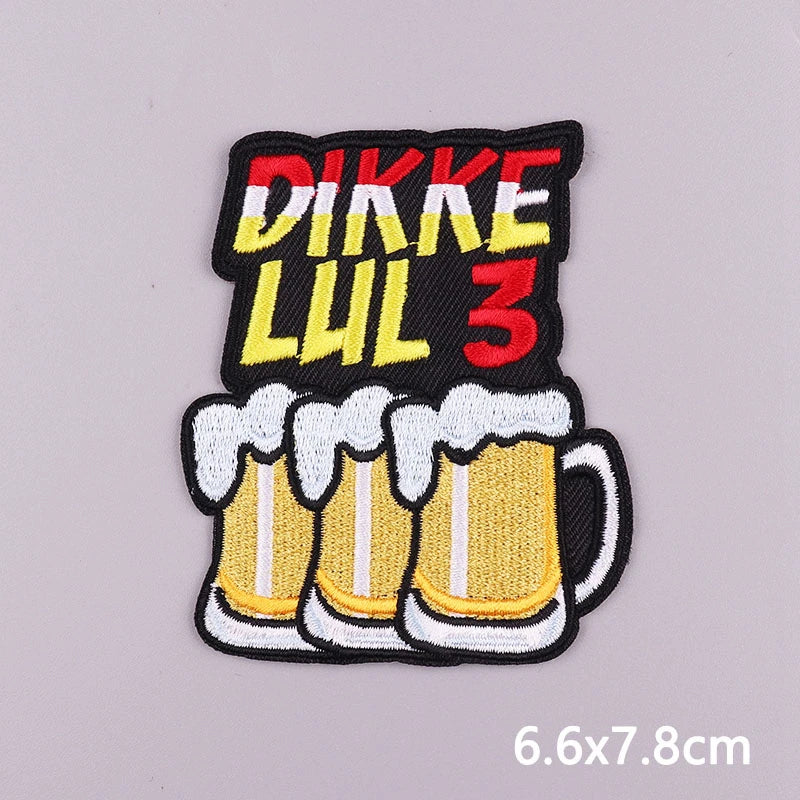 Netherland Oeteldonk Carnival Iron On Patches For Clothes Oeteldonk Embroidery Patch