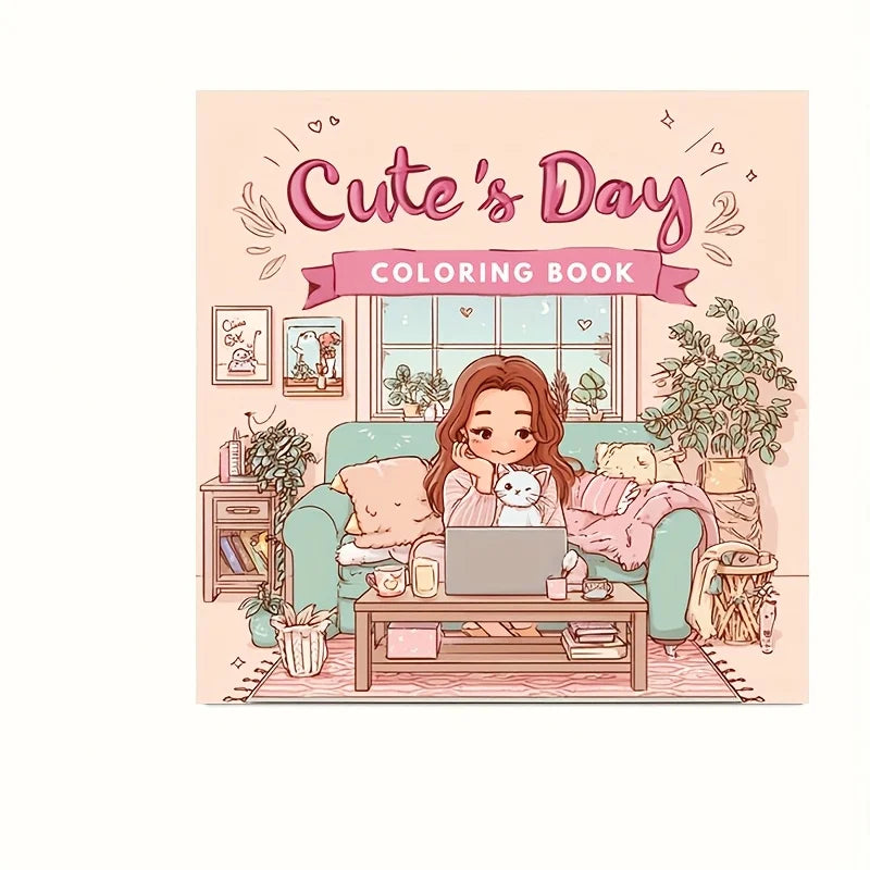 28 Pages Charming Birds World Coloring Coloring Book for Soothing Stress