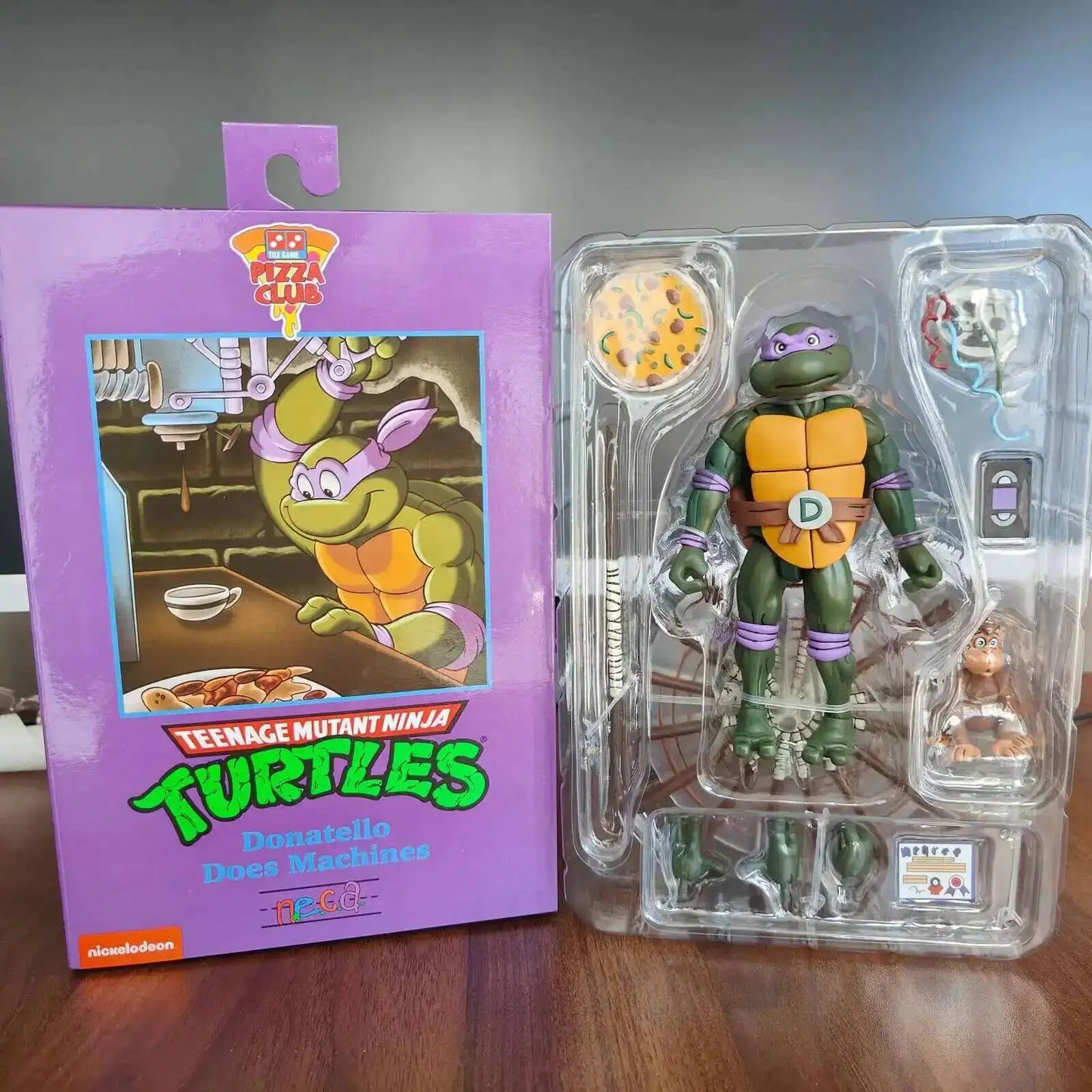 Leonardo Leads Turtles Figures Pizza Club Turtles Anime Action Figure