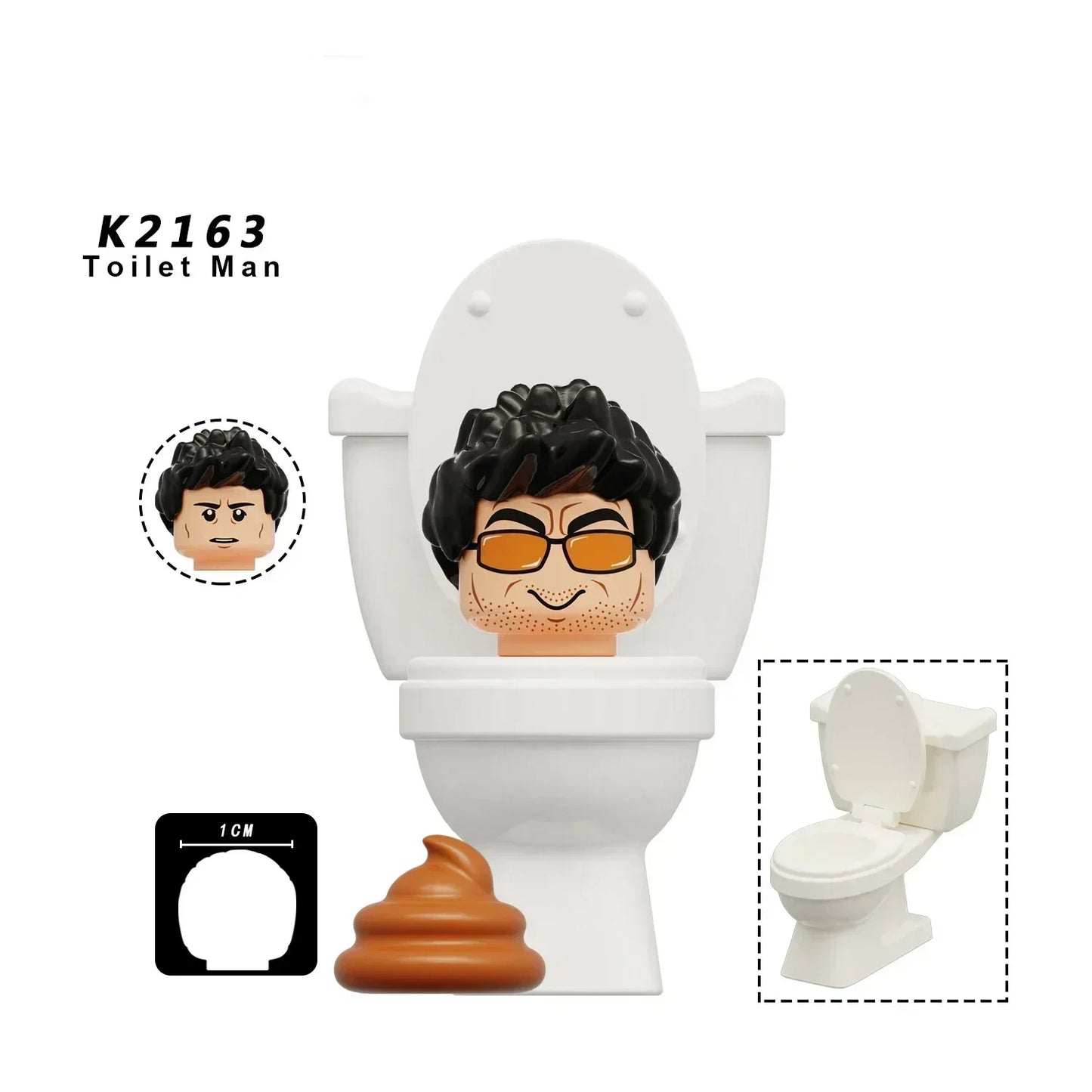 Skibidi Toilet Man Figures Anime Block Toys TvMan Titan Cameraman Speakerman Bricks Model Toy