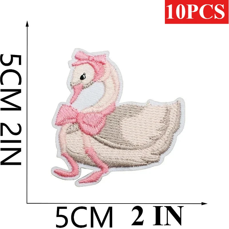 10PCS Bulk Love Letter Embroidery Cloth Pink Couple Clothing Decorative Patch