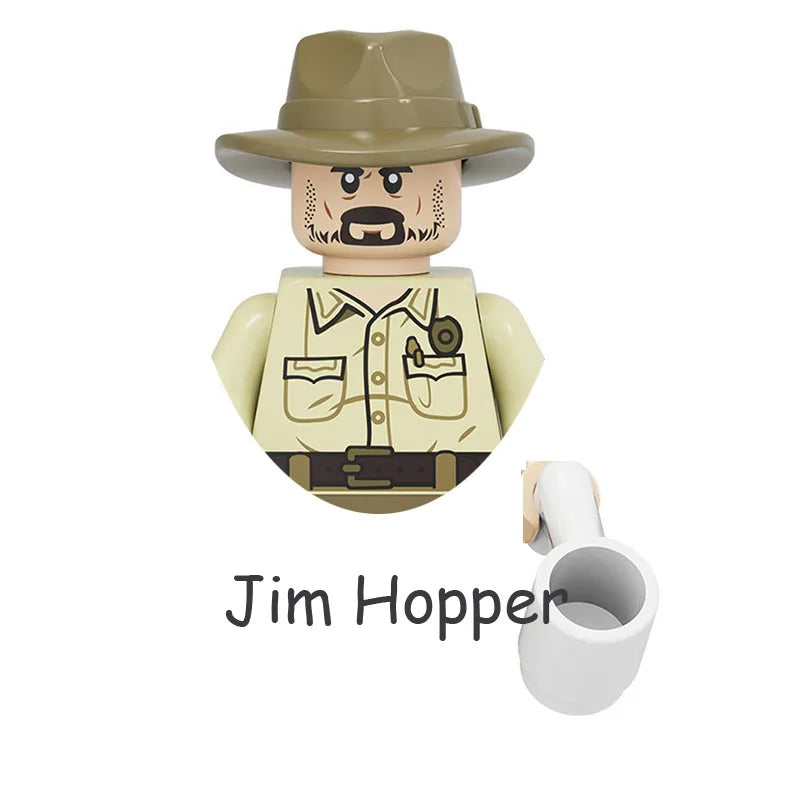 The Terrible Movie Upside Down Dustin Mike Lucas Will Eleven Model Building Blocks