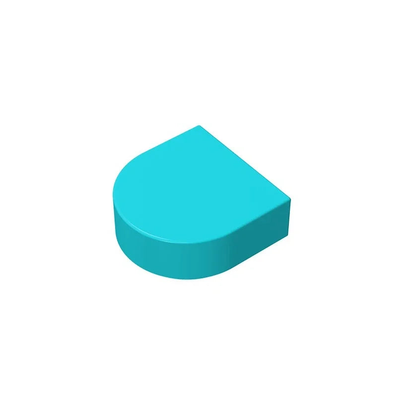 Round 1 x 1 Half Circle Extended (Stadium) Compatible DIY Educational Building Blocks