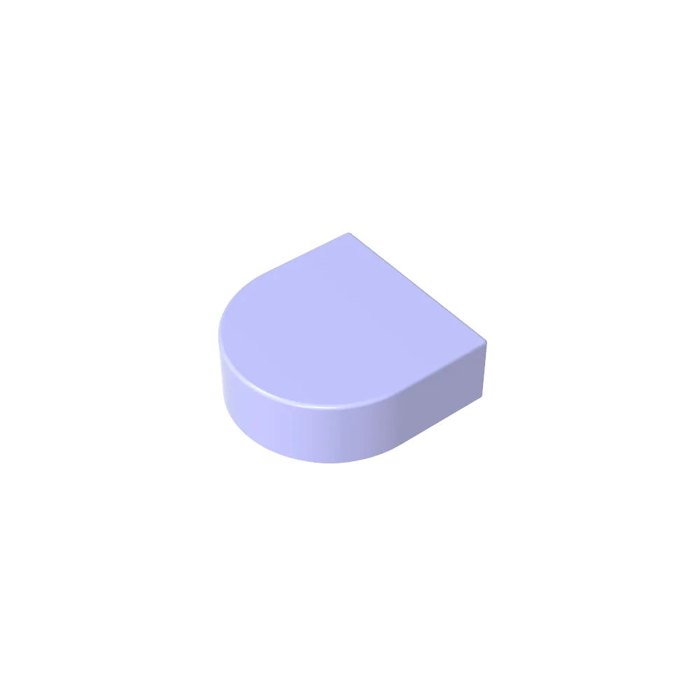 Round 1 x 1 Half Circle Extended (Stadium) Compatible DIY Educational Building Blocks