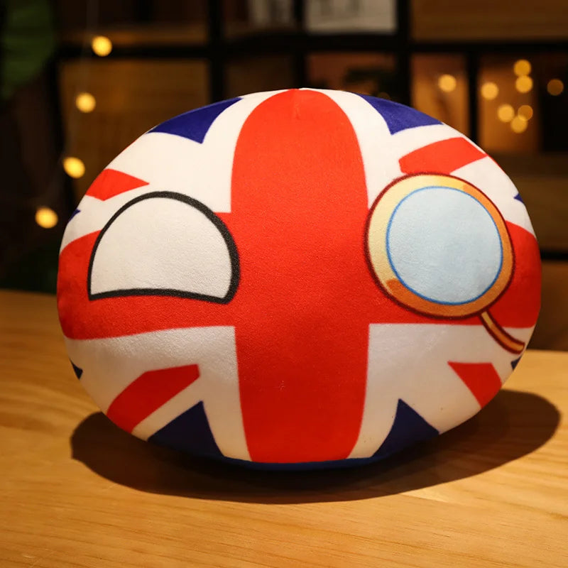 Polandball Plush Doll – Cute Country Ball Toy