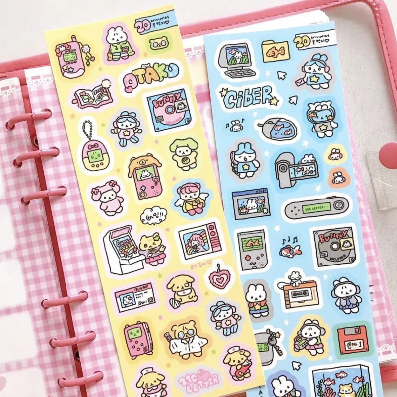 Korean Cartoon Cute Kawaii Graffiti Decorative Stickers