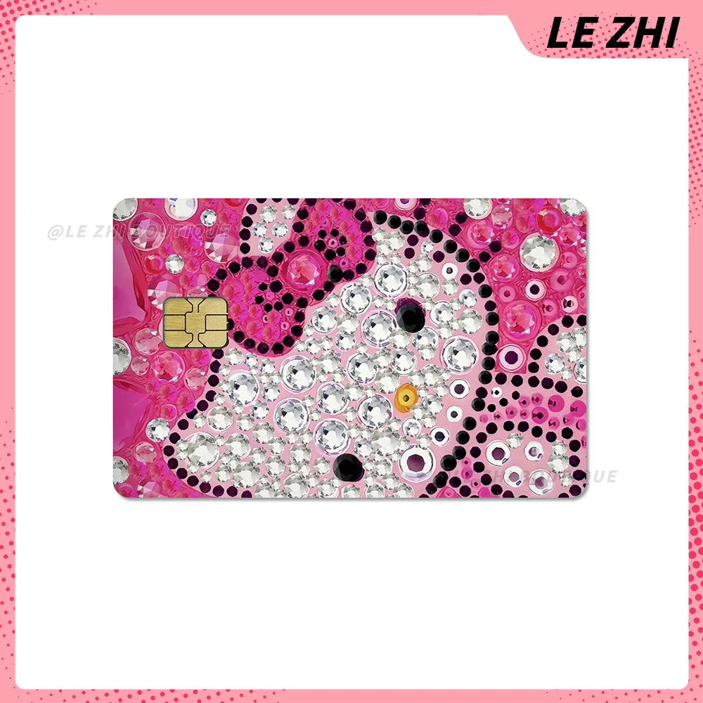 Hawaiian Black Skin Hello Kitty Diy Credit Debit Card Sticker Party Sticker Decoration Waterproof Sticker