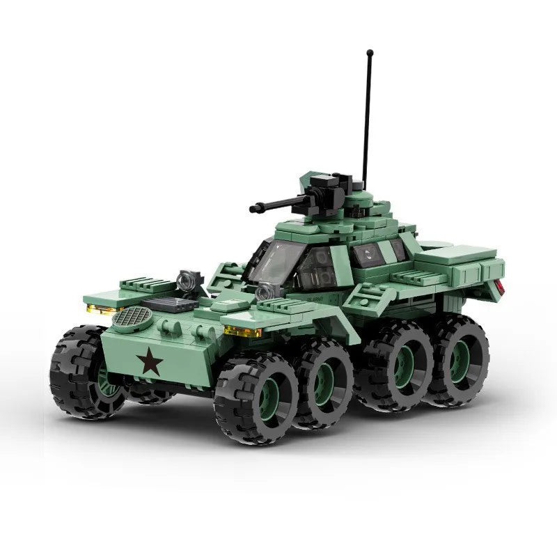 Modern Military Armor Vehicle DANA M2 BTR-4 Infantry Fighting Car Model Building Blocks