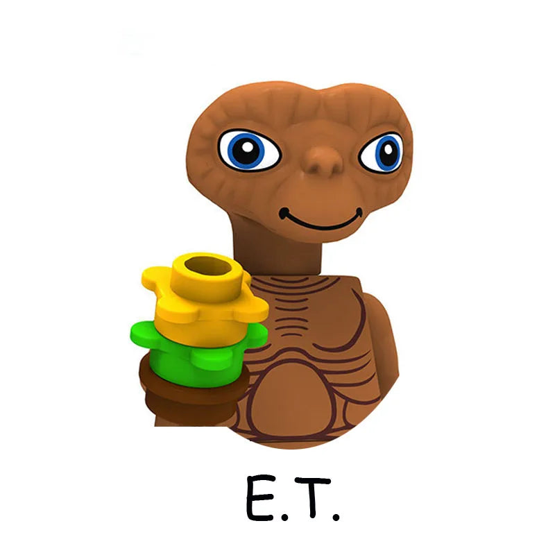 4Pcs/Set The Horrible Movie Dustin Mike Vecna Will Eleven Model Figure Blocks Construction Bricks Toys