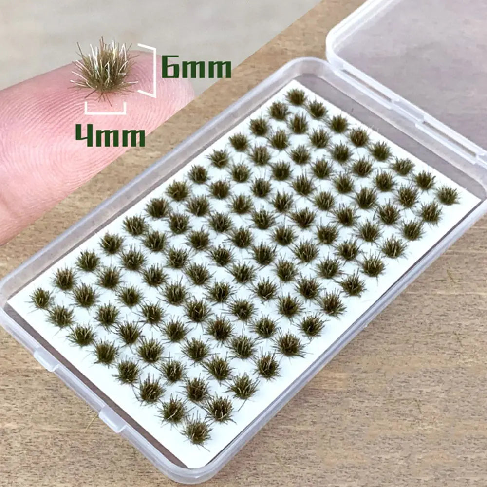 Grass Nest Model Sand Scene DIY Material Realistic Grass Tuft Miniature Grass Bushes Plant Cluster Scenery