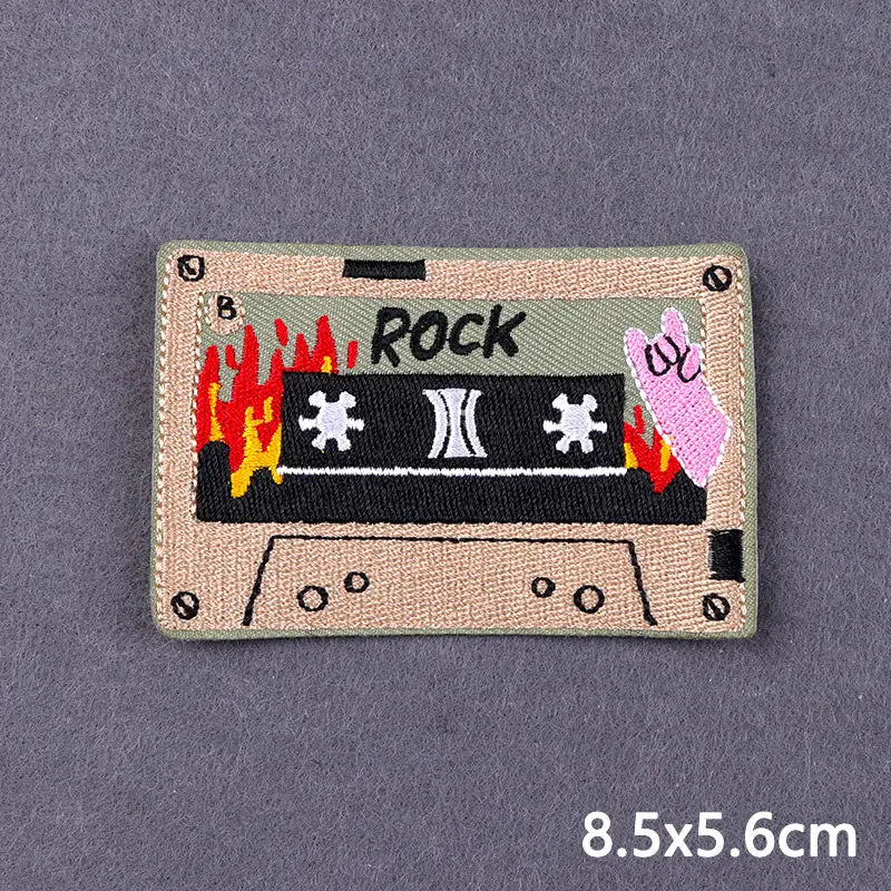 Warning Letters Embroidery Patches For Jeans Good Vibes Iron On Patch Thermoadhesive Patches For Clothes
