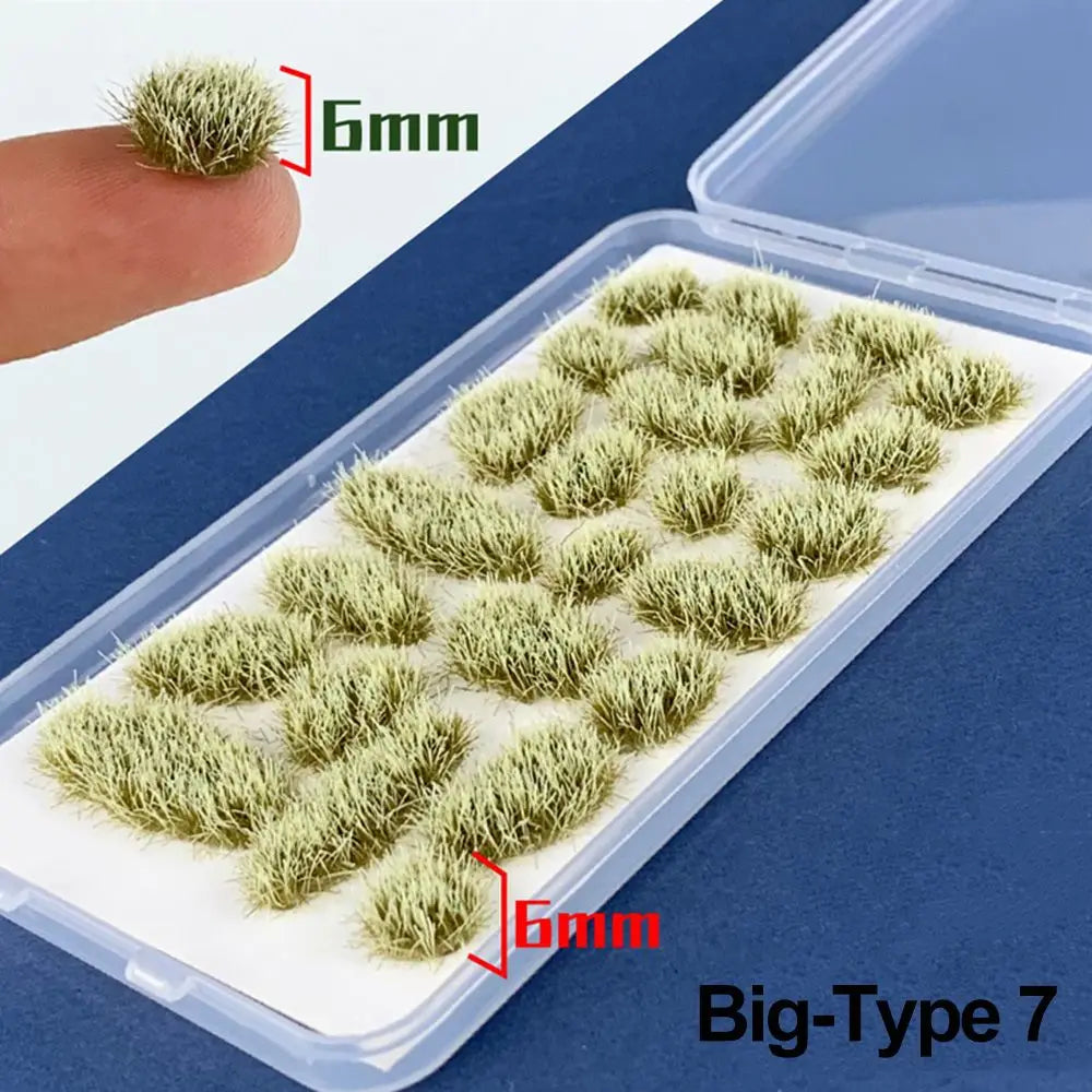 Grass Nest Model Sand Scene DIY Material Realistic Grass Tuft Miniature Grass Bushes Plant Cluster Scenery