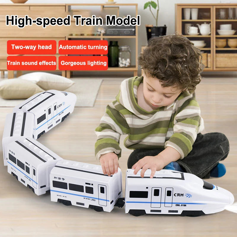 DIY Electric High-Speed Train Toy with Sound & Light