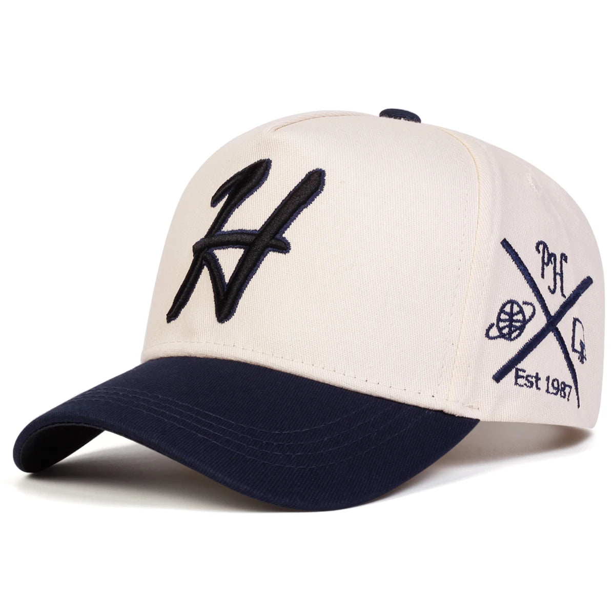 Unisex H Letter Embroidered Baseball Cap – Adjustable Hat