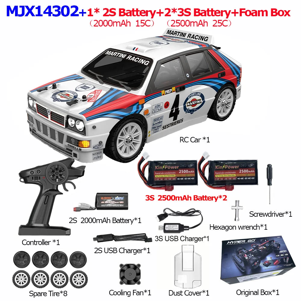MJX HYPER GO RC Drift Car 4WD High Speed Gyro Toy for Kids