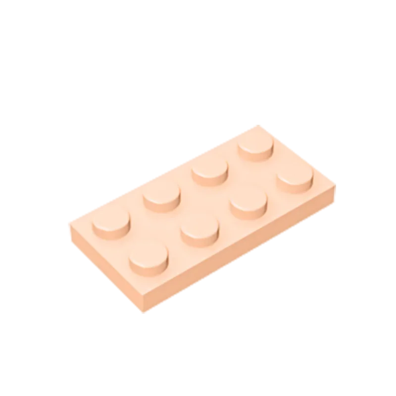 Plate 2 x 4 Compatible Children's DIY building block Particles Plate DIY