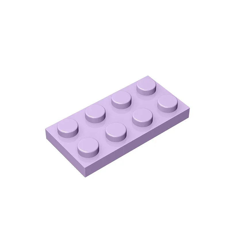 Plate 2 x 4 Compatible Children's DIY building block Particles Plate DIY