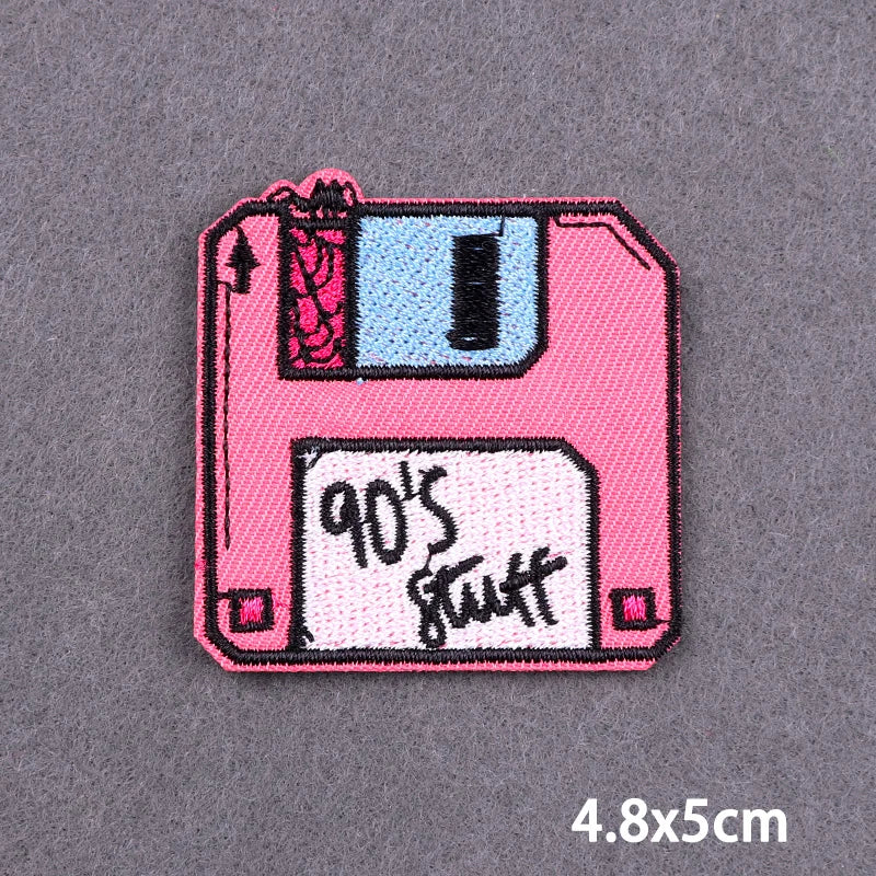 Warning Letters Embroidery Patches For Jeans Good Vibes Iron On Patch Thermoadhesive Patches For Clothes