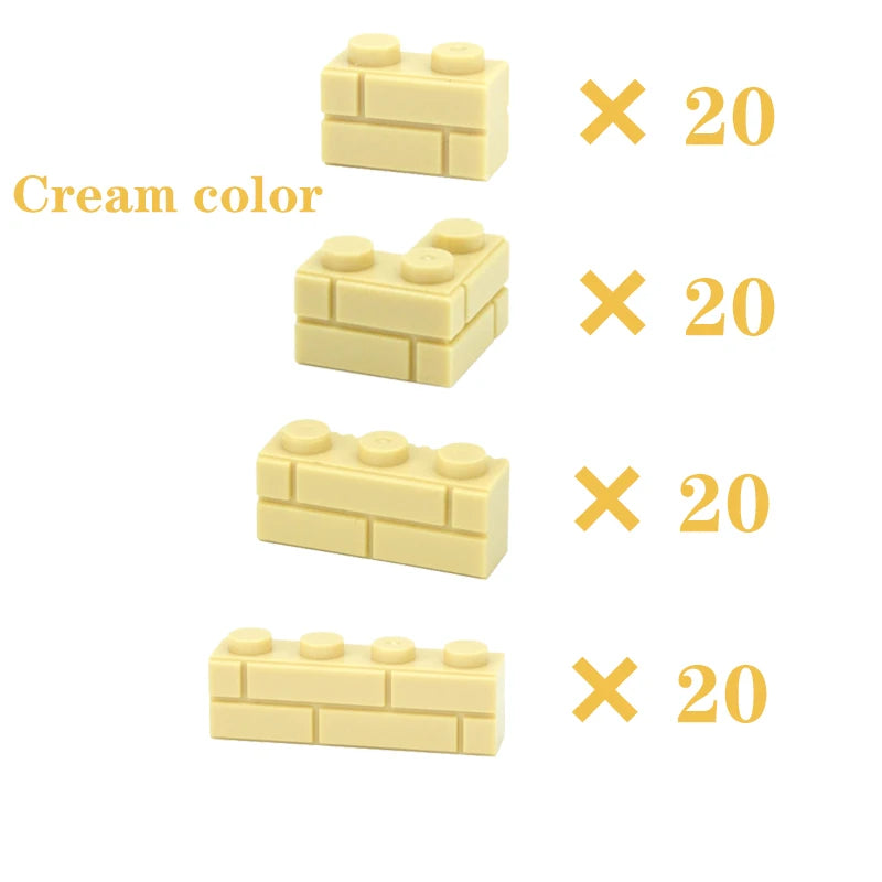 Building Blocks Figures City MOC Thick Wall Bricks Educational Creative Toys for Children