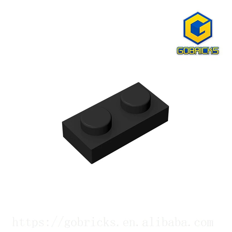 Plate 1 x 2 Compatible Children's DIY Building Block