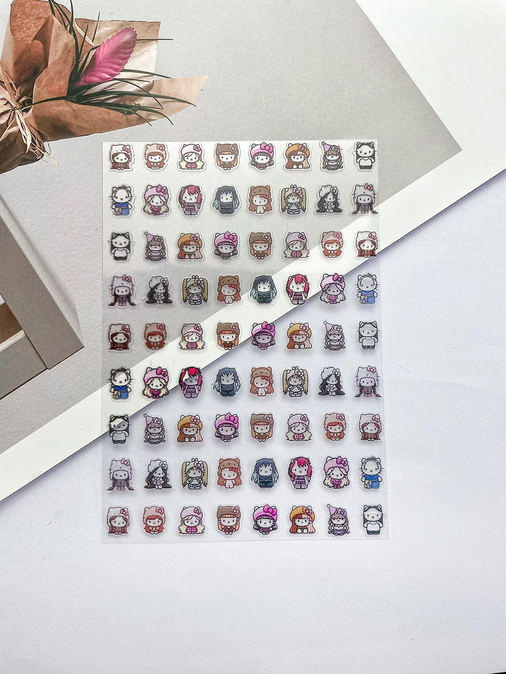 Sanrio Press On Nails Stickers Y2K Punk 3D DIY Scrapbook Nails Stickers
