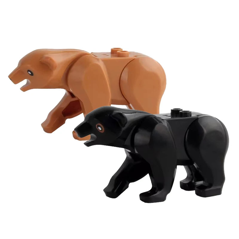 MOC Farm Zoo Animal Building Blocks Kids Toys