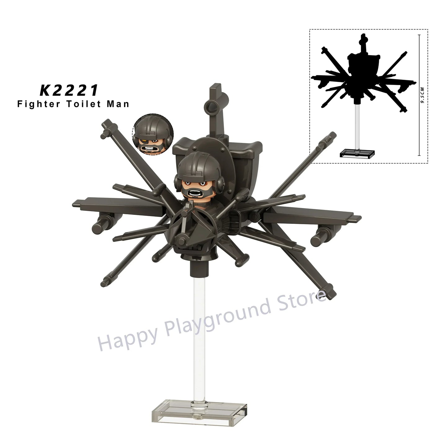 Skibidi Toilet Man Figures Anime Block Toys TvMan Titan Cameraman Speakerman Bricks Model Toy