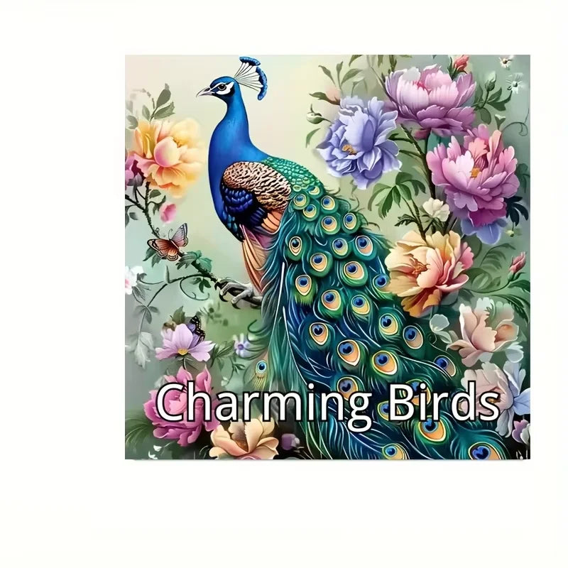 28 Pages Charming Birds World Coloring Coloring Book for Soothing Stress