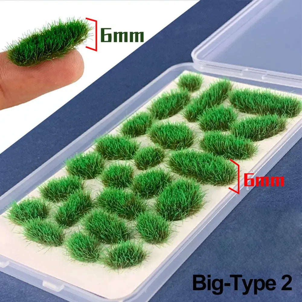 Grass Nest Model Sand Scene DIY Material Realistic Grass Tuft Miniature Grass Bushes Plant Cluster Scenery