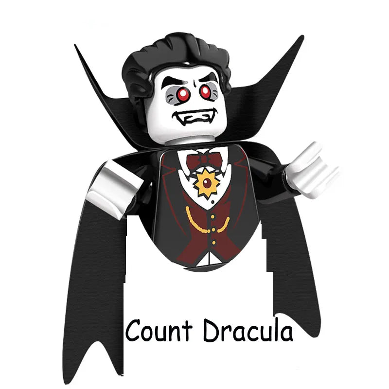 4Pcs/Set The Horrible Movie Dustin Mike Vecna Will Eleven Model Figure Blocks Construction Bricks Toys