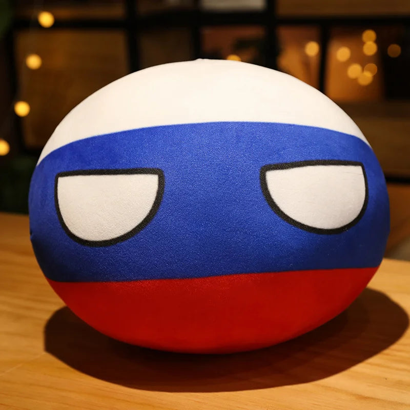 Polandball Plush Doll – Cute Country Ball Toy