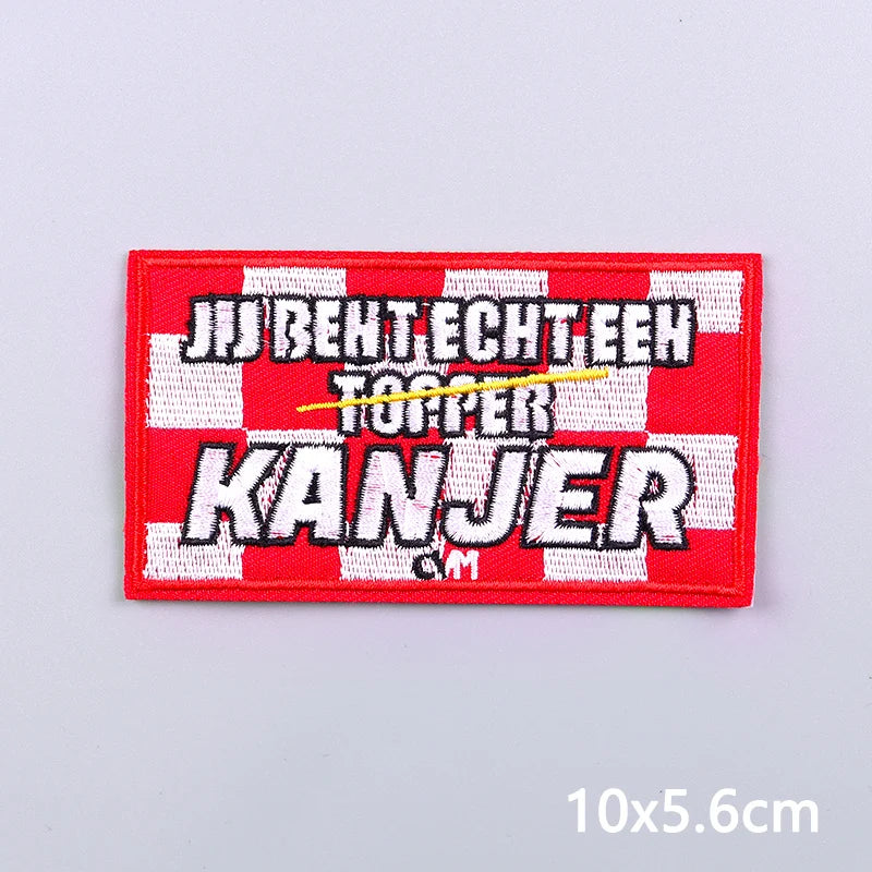 Netherland Carnival Patches Kruikenstader Emblem Embroidery Patches For Clothing Sew On