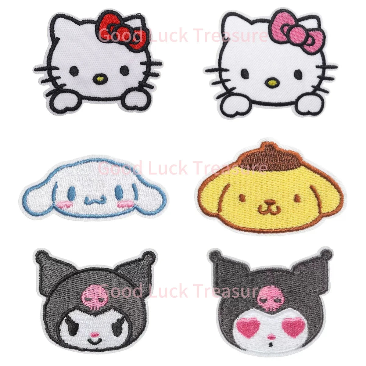 Sanrio Kawaii Embroideried Iron on Patches