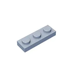 Plate 1 x 3 Compatible Children's DIY building block Particles Plate