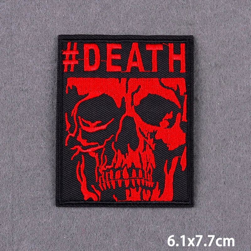 Skull Iron On Patches For Clothing Thermoadhesive Patches On Clothes