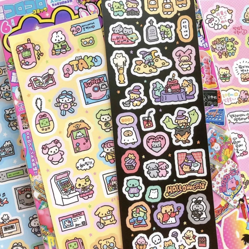 Korean Cartoon Cute Kawaii Graffiti Hand Drawn Rabbit Sticker