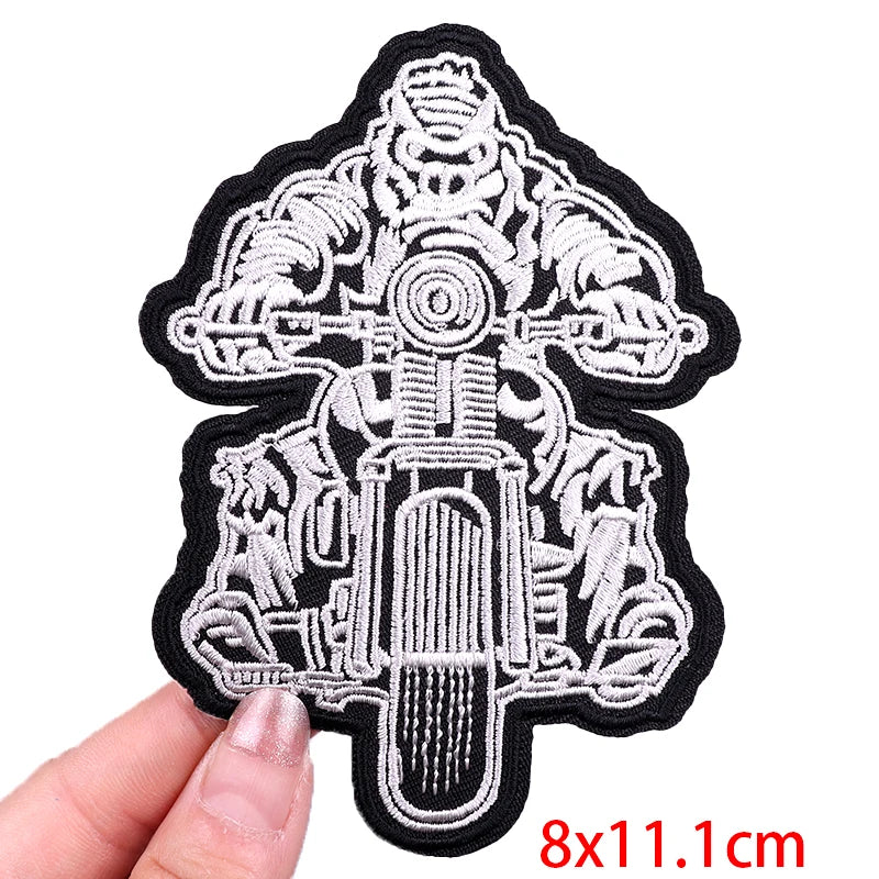 Muscle Animal/Rock Sports Embroidery Patch Iron On Patches For Clothing