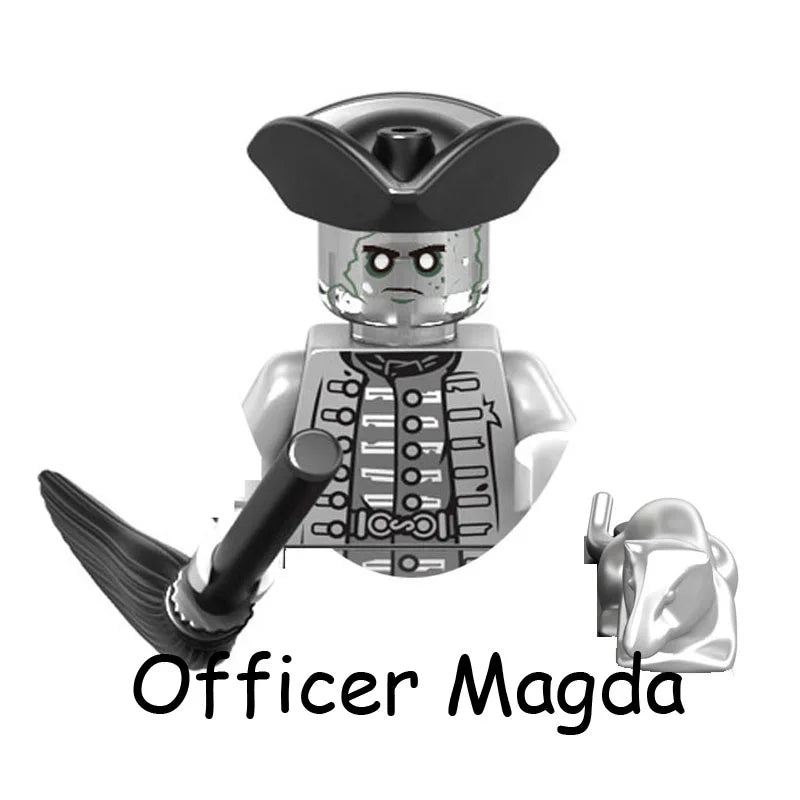 Pirates Of The Caribbean Captain Jack Jones Davy Jones Blackbeard Figure Blocks Construction Bricks Building Toys For Children