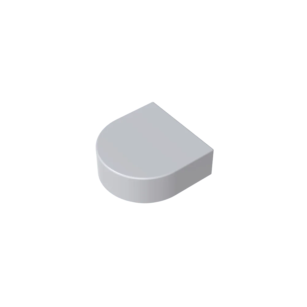 Round 1 x 1 Half Circle Extended (Stadium) Compatible DIY Educational Building Blocks