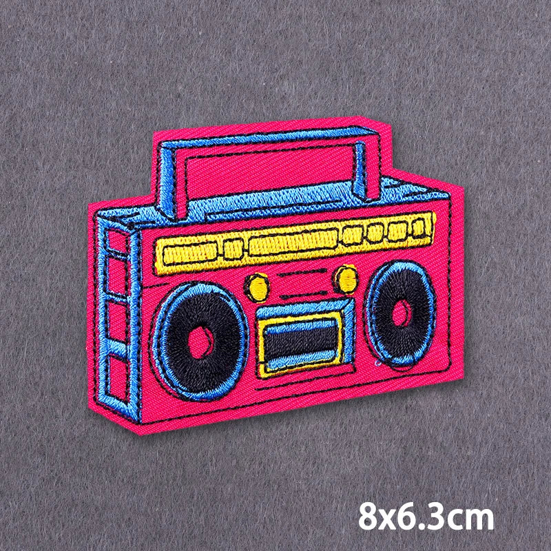 Warning Letters Embroidery Patches For Jeans Good Vibes Iron On Patch Thermoadhesive Patches For Clothes