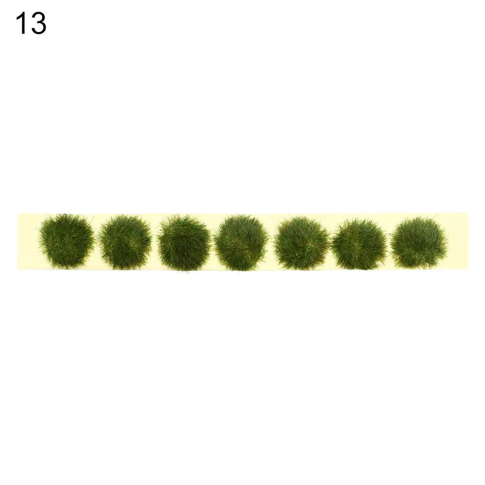 1Set Miniature Flower Cluster Garden Decor DIY Grass Tufts Building Layout Static Scenery Model