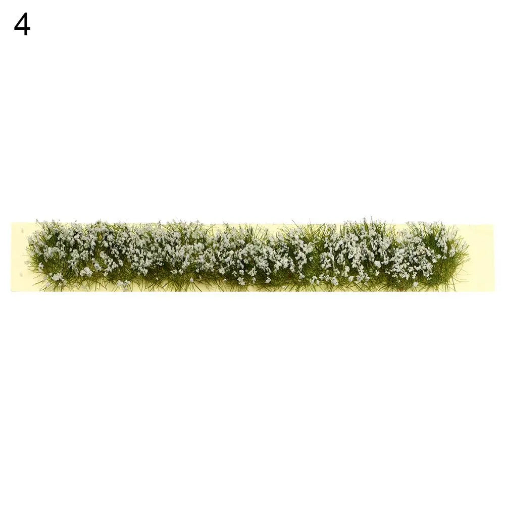 1Set Miniature Flower Cluster Garden Decor DIY Grass Tufts Building Layout Static Scenery Model