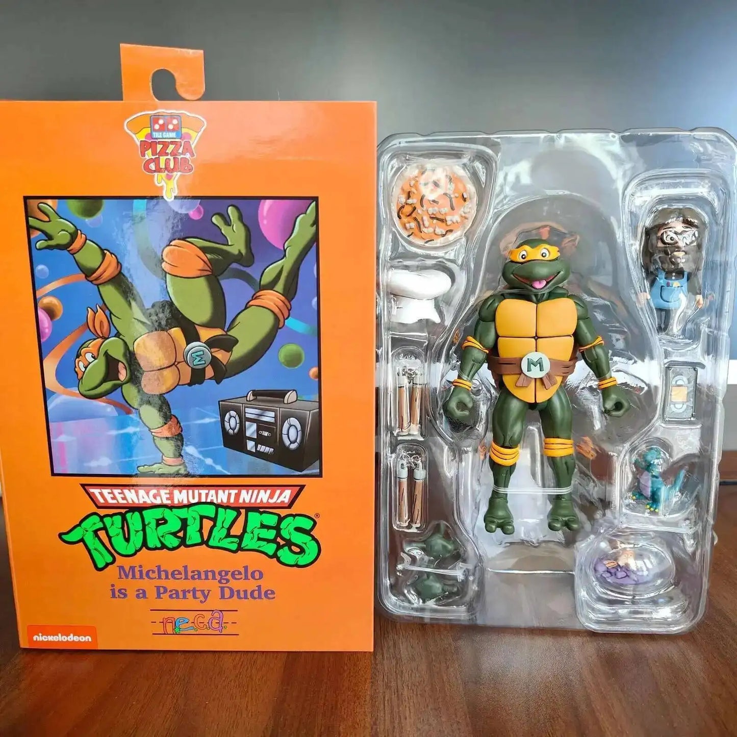 Leonardo Leads Turtles Figures Pizza Club Turtles Anime Action Figure