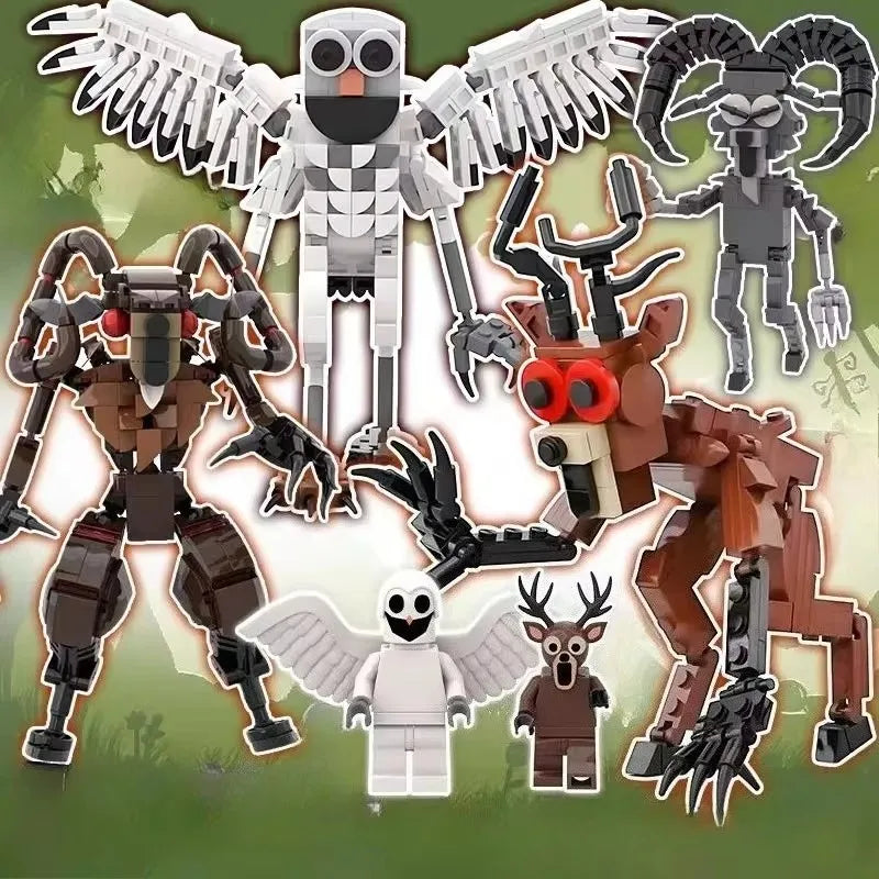 New 99 Nights in The Forest Building Block Horror Assembled Bricks Toys