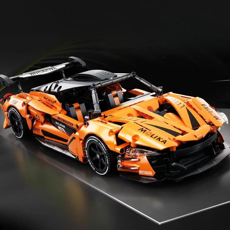 Technical 1:14 Super Sport Car Building Blocks 3 Color Random Assemble Bricks Vehicle Toy